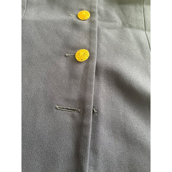 Liz Claiborne Dresses long navy blue button up dress jacket size 6 - Picture 3 of 5